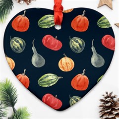 Vintage Vegetables  Heart Ornament (Two Sides) from ArtsNow.com Front