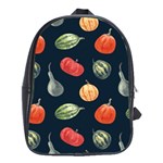 Vintage Vegetables  School Bag (Large)