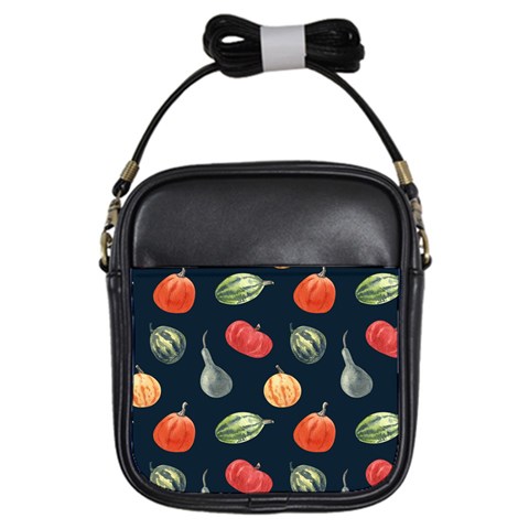 Vintage Vegetables  Girls Sling Bag from ArtsNow.com Front