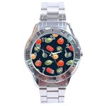 Vintage Vegetables  Stainless Steel Analogue Watch