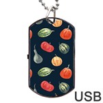 Vintage Vegetables  Dog Tag USB Flash (Two Sides)