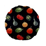 Vintage Vegetables  Standard 15  Premium Round Cushion 