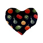 Vintage Vegetables  Standard 16  Premium Heart Shape Cushion 