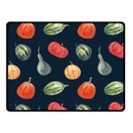 Vintage Vegetables  Double Sided Fleece Blanket (Small)