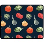 Vintage Vegetables  Double Sided Fleece Blanket (Medium)