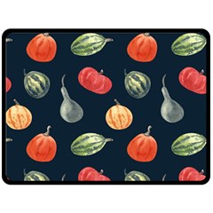 Vintage Vegetables  Double Sided Fleece Blanket (Large) from ArtsNow.com 80 x60  Blanket Back