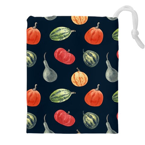 Vintage Vegetables  Drawstring Pouch (5XL) from ArtsNow.com Front