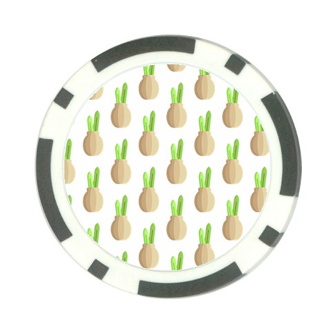 Succulent Vases  Poker Chip Card Guard (10 pack) from ArtsNow.com Front