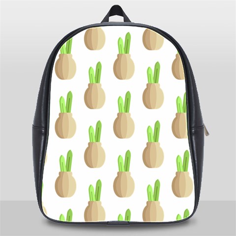 Succulent Vases  School Bag (XL) from ArtsNow.com Front