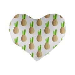 Succulent Vases  Standard 16  Premium Heart Shape Cushion  from ArtsNow.com Back