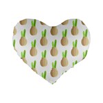 Succulent Vases  Standard 16  Premium Flano Heart Shape Cushion 