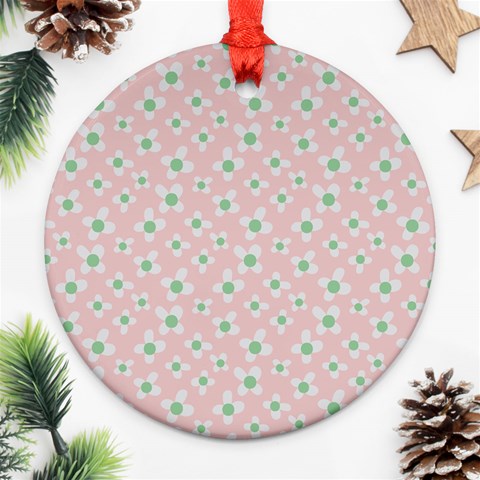 Pink Spring Blossom Ornament (Round) from ArtsNow.com Front