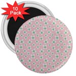 Pink Spring Blossom 3  Magnet (10 pack)