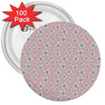 Pink Spring Blossom 3  Button (100 pack)