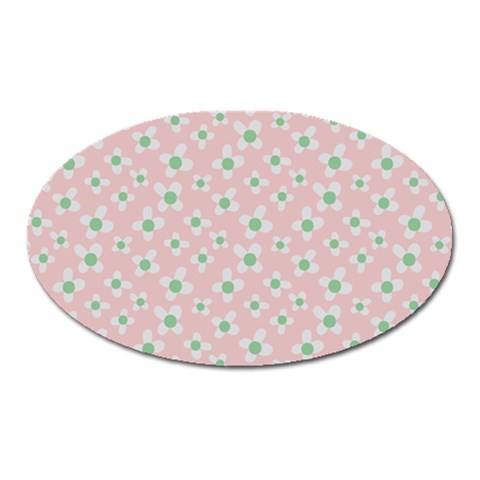 Pink Spring Blossom Magnet (Oval) from ArtsNow.com Front