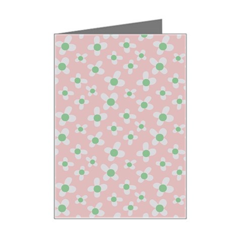 Pink Spring Blossom Mini Greeting Card from ArtsNow.com Left