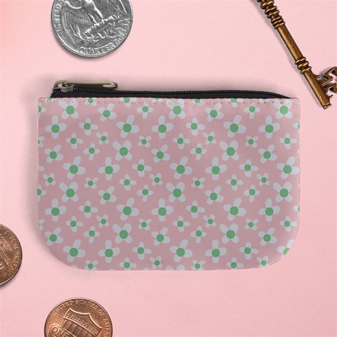 Pink Spring Blossom Mini Coin Purse from ArtsNow.com Front