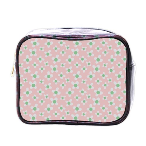 Pink Spring Blossom Mini Toiletries Bag (One Side) from ArtsNow.com Front