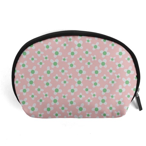 Pink Spring Blossom Accessory Pouch (Large) from ArtsNow.com Front