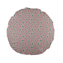 Pink Spring Blossom Standard 15  Premium Flano Round Cushion  from ArtsNow.com Front