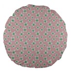 Pink Spring Blossom Large 18  Premium Flano Round Cushion 