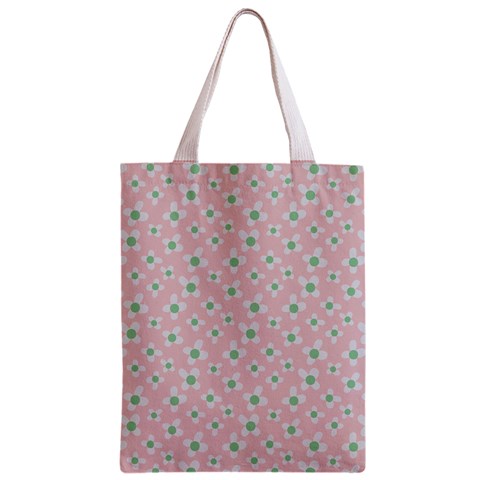 Pink Spring Blossom Zipper Classic Tote Bag from ArtsNow.com Front