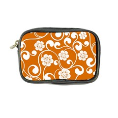 Orange Floral Walls  Coin Purse from ArtsNow.com Front