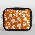 Orange Floral Walls  Mini Toiletries Bag (One Side)