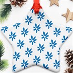 Little Blue Daisies  Ornament (Star)