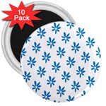 Little Blue Daisies  3  Magnet (10 pack)