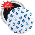 Little Blue Daisies  3  Magnet (100 pack)