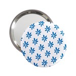 Little Blue Daisies  2.25  Handbag Mirror