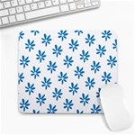 Little Blue Daisies  Large Mousepad