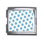 Little Blue Daisies  Mega Link Italian Charm (18mm)