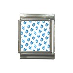 Little Blue Daisies  Italian Charm (13mm)