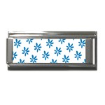 Little Blue Daisies  Superlink Italian Charm (9mm)