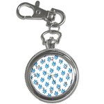 Little Blue Daisies  Key Chain Watch