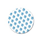 Little Blue Daisies  Magnet 3  (Round)