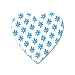 Little Blue Daisies  Magnet (Heart)