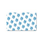 Little Blue Daisies  Magnet (Name Card)