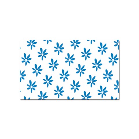 Little Blue Daisies  Sticker Rectangular (10 pack) from ArtsNow.com Front