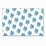 Little Blue Daisies  Postcards 5  x 7  (Pkg of 10)