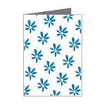 Little Blue Daisies  Mini Greeting Card