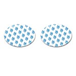 Little Blue Daisies  Cufflinks (Oval)