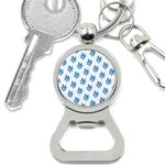 Little Blue Daisies  Bottle Opener Key Chain