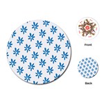 Little Blue Daisies  Playing Cards Single Design (Round)