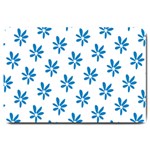 Little Blue Daisies  Large Doormat