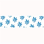 Little Blue Daisies  Large Bar Mat