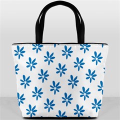 Little Blue Daisies  Bucket Bag from ArtsNow.com Front