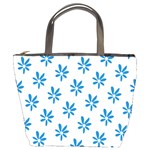 Little Blue Daisies  Bucket Bag